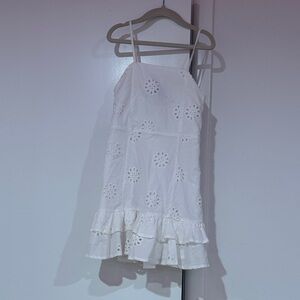 Aqua Kids White Eyelet Dress